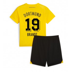 Maillot de foot Borussia Dortmund Julian Brandt #19 Domicile enfant 2023-24 Manches Courte (+ pantalon court)